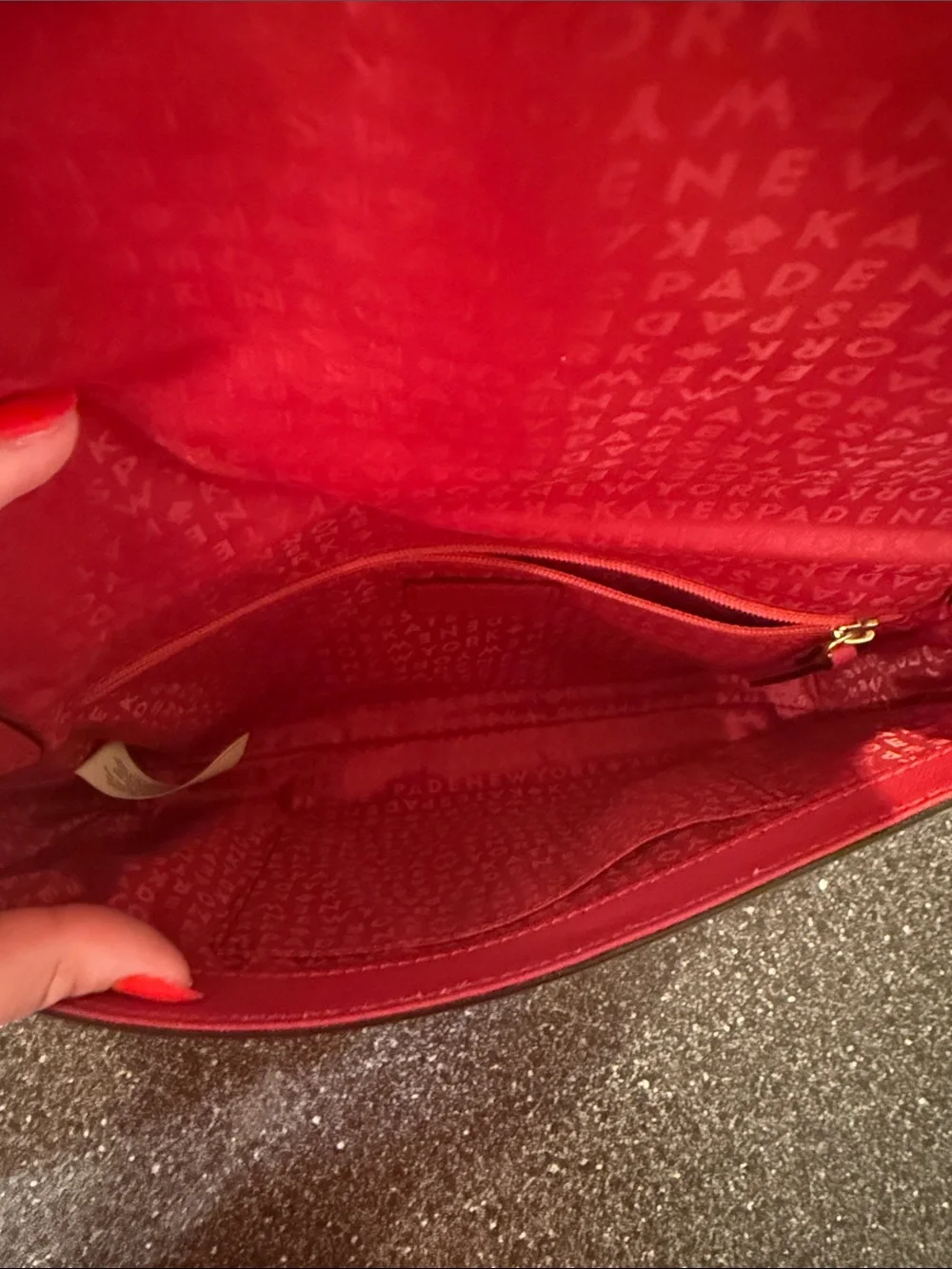 kate spade Durable Red Leather Crossbody - summer statement bag valentines